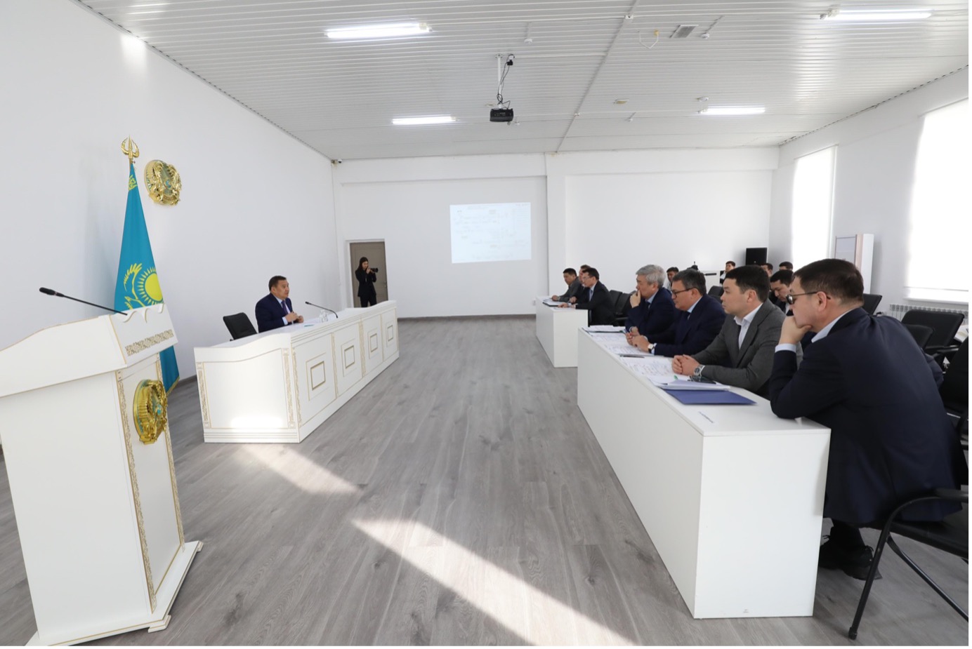 The meeting held to discuss the implementation of the TPP construction project in Kokshetau