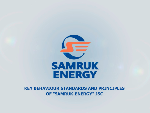 Key behaviour standards and principles of 