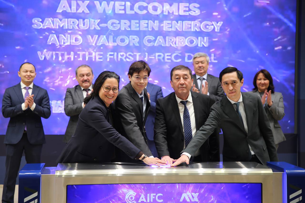 Samruk-Energy participates in first I-REC certificate trading on AIX exchange