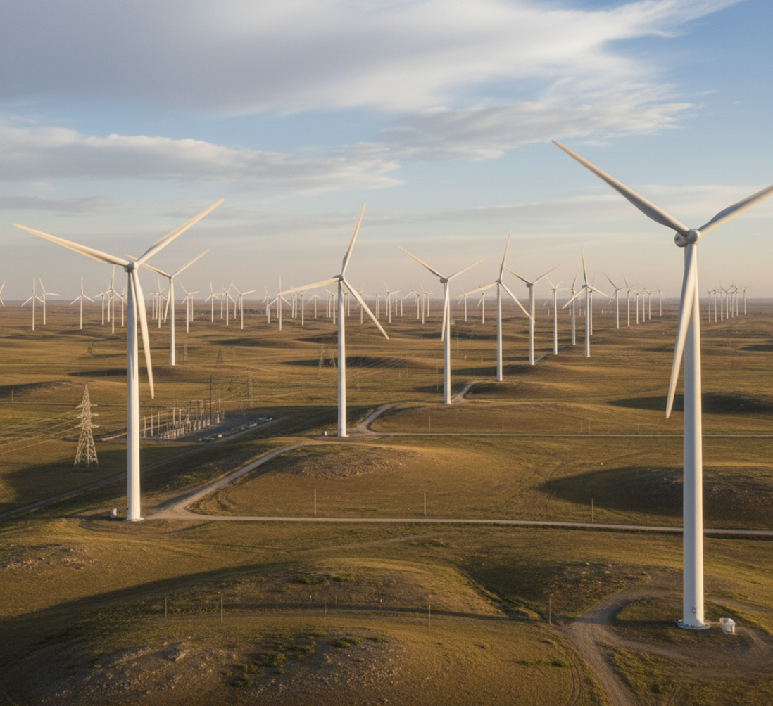 Строительство ветряной электростанции в Республике Казахстан мощностью 1 ГВт с системой накопления электроэнергии  300 МВт/600МВтч