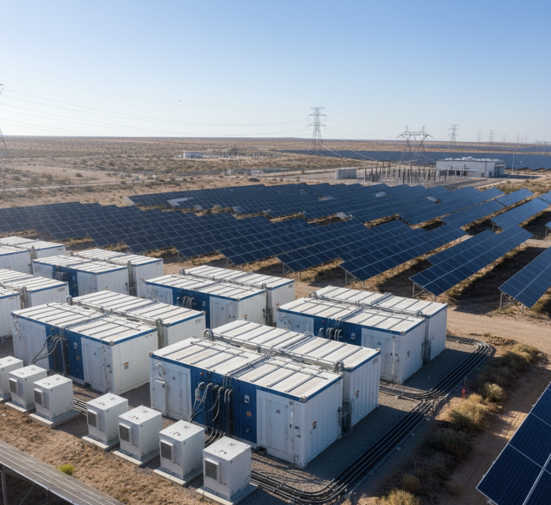 Строительство солнечной электростанции мощностью 300 МВт с системой накопления электроэнергии 90 МВт/360МВтч