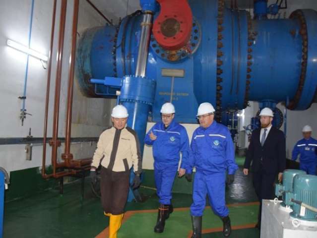 "Samruk-Energy" JSC management team on a business trip to Moynak HPP